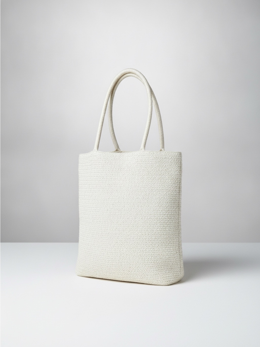 Everyday Woven Tote Bag In Cream - Beach Bag - Purse - Unknown Brand